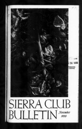 Sierra Club Bulletin 1956 Vol 41 No 9 November cover